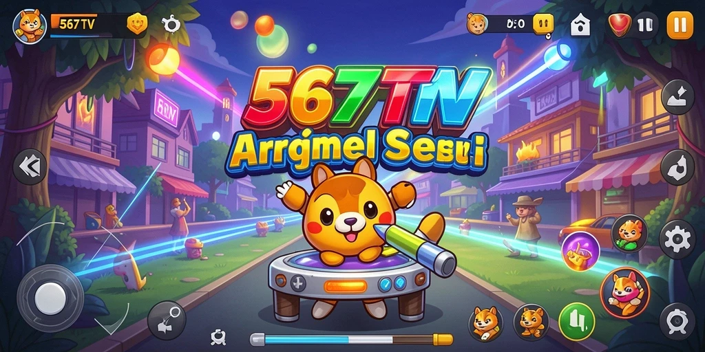 Screenshot dari gameplay <strong>567TV</strong> menampilkan aksi seru dan tantangan arcade.