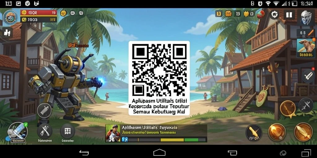 Screenshot utama 8QR menampilkan proses pemindaian QR code dengan mudah.