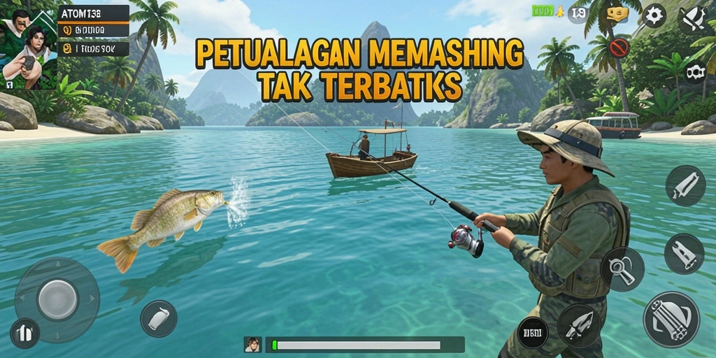 Tangkapan ikan besar dan grafis memikat dalam ATOM138.