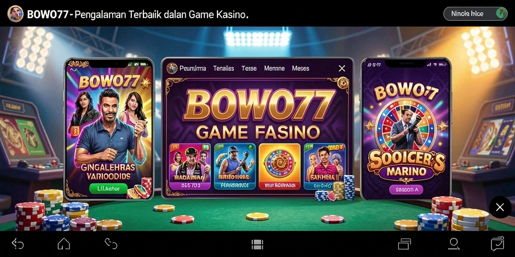 Screenshot gameplay BOWO77 menampilkan suasana Kasino yang mendebarkan.