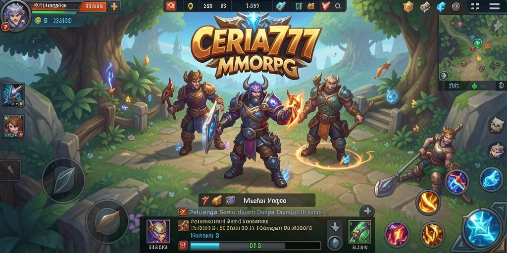 Tampilan utama gameplay CERIA777 dengan aksi petualangan yang seru.