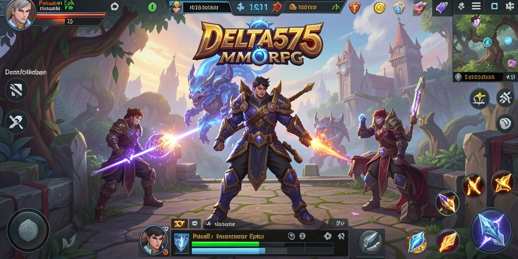 Tangkapan layar menampilkan aksi gameplay seru dalam DELTA575.
