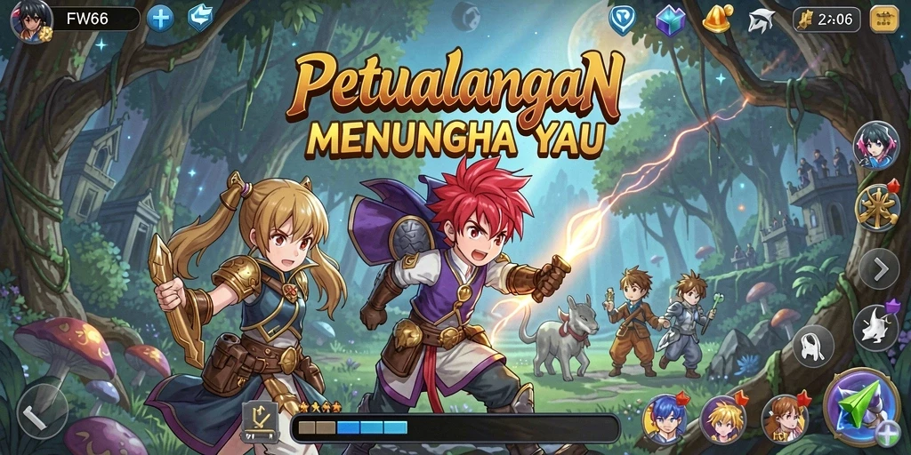 Gambaran yang menakjubkan dari gameplay FW66 dengan karakter anime.