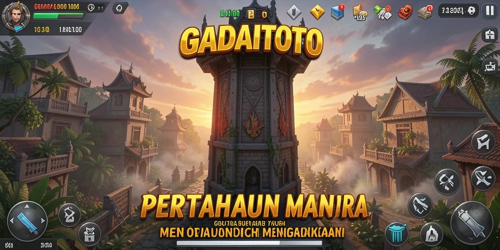 Gameplay seru GADAITOTO dalam pertahanan menara.
