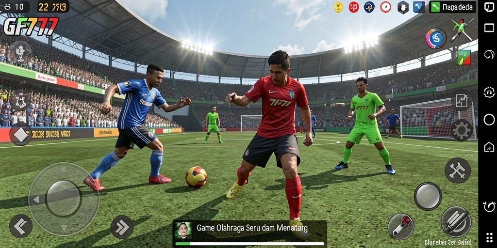 Tampilan gameplay seru dalam GF777, nikmati olahraga favoritmu.