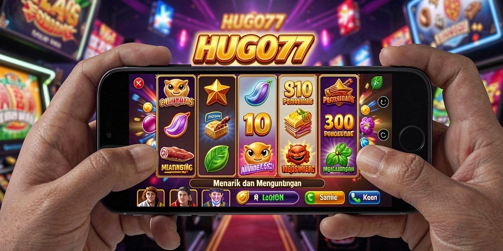 Gameplay HUGO77 yang seru dengan fitur menarik saat bermain Slot.