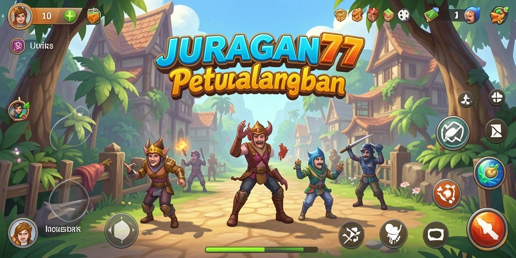 Tangkapan layar gameplay JURAGAN77 menampilkan petualangan yang mendebarkan di dunia terbuka.