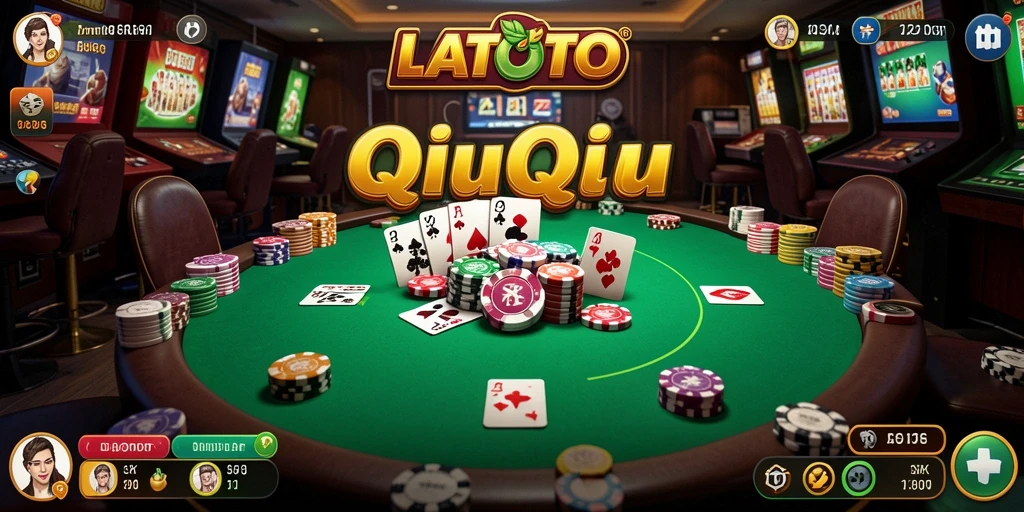 Tampilan gameplay QiuQiu yang menarik di LATOTO.