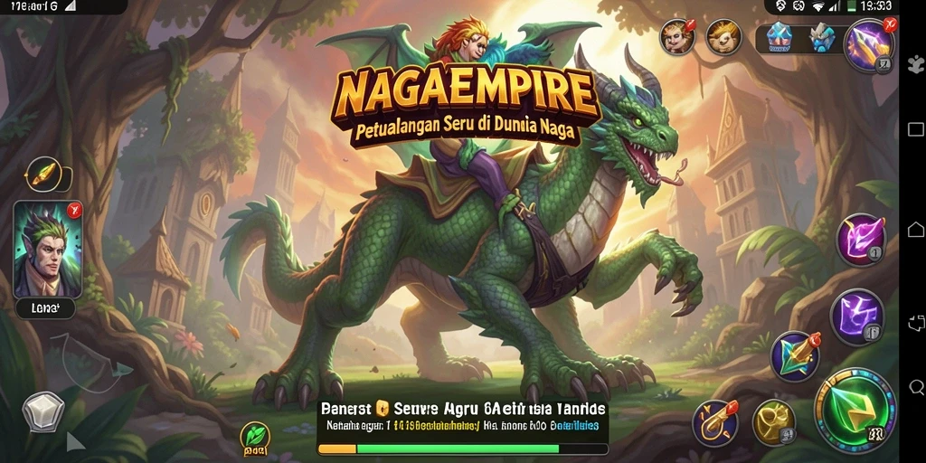 Screenshot menunjukkan petualangan seru dalam dunia NAGAEMPIRE.