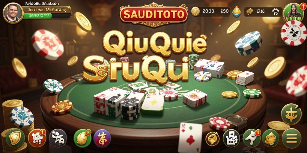 Screenshot utama SAUDITOTO menampilkan gameplay QiuQiu yang seru.