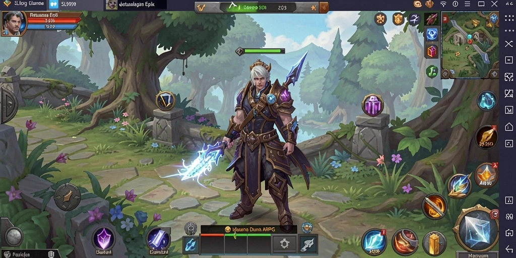 Tampilan grafik menakjubkan dari permainan ARPG SL999.