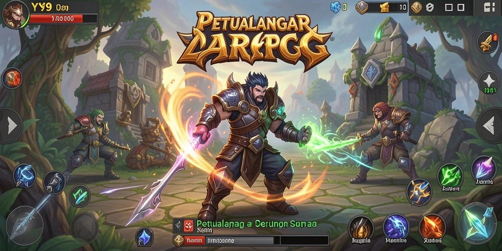 Tampilan gameplay yang menarik dalam petualangan ARPG Y89.
